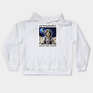 Outta This World Bernedoodle Kids Hoodie